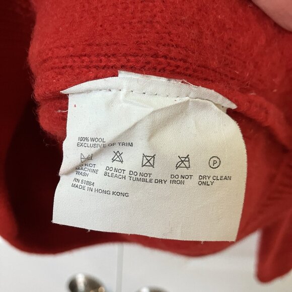 Vintage Patagonia Wool 1/2 Zip Sweater Mens M Ski Snow 80s 90s Red Winter - Picture 10 of 11